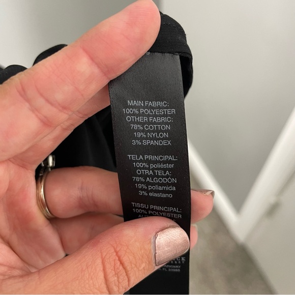 White House Black Market Sheer Black Sleeveless Blouse - Picture 6 of 6